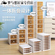RSRDDY 3-layer installation-free foldable shoe box storage box transparent brown sneaker shelf storage box shoe cabinet dust-proof storage box dust-proof storage box