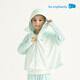Liyingfang Liyingfang sun protection clothing children's sun protection clothing summer light coat hooded small cape style sun protection clothing 2025 new product sea salt blue 90 cm