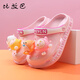 
Bimuba hole shoes for girls in summer new children's slippers for girls beach shoes non-slip soft sole baby girl cute sandals at the seaside pink [Egg Ball] 24