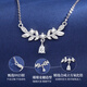 Lao Fengxiang Sui Sui Ping An silver necklace for women, light luxury, versatile and high-end wedding anniversary gift for girlfriend and wife Sui Sui Ping An Necklace - greeting card/customized engraving