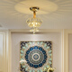 
Ancient Town Lamps Zhongshan Lamps Collection 2025 New Corridor Lighting Aisle Entrance Light European Crystal Chandelier Balcony Bedroom 9928 Gold Three-Color Light Source