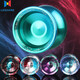 Wanli Competition Professional Yo-Yo Alloy Specialized Yo-Yo Game for Children Beginner Yoyo Ball Extra Long Sleep 1a New Style - Black [Boiling Point] Gloves + 10 Ropes + Lubricant