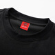 T-shirts Charles Peach Heart pour hommes et femmes, petit monstre imprimé en coton pur couple de base de base de base courte, noir m