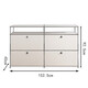
Customized medieval USM module combination side cabinet stainless steel TV cabinet modern simple ins storage cabinet household use TV cabinet 9227*35*35