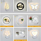 Wall lamp bedside simple modern bedroom creative LED personalized living room stair aisle decoration Chinese wall lamp leaf style 12w