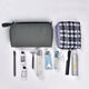 Toiletries bag, men's travel and business trip amenity three-piece set, portable waterproof cosmetic bag, women's outdoor supplies storage bag, small carbon gray