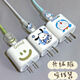 Xinghengmeng Apple Ladegerät Schutzfall Apple Data Cable Protection Fall 16/15/14/Ladungskabelschutzfall Anti-gebrochenes grünes lächelndes Face-Five-Piece-Set [Big Head 1-Small Head 2-schützendes Seil 1-Tie-Gurt 1]