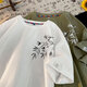 Honglianya T-shirt à manches courtes en lin à manches courtes de style chinois pour les hommes en été 2025 Nouvelle marque à tendance T-shirt en lin en vrac H-T3524 Green M suggère 95-115jin [Jin est égal à 0,5 kg]