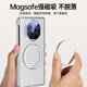 Langxiang Suitable for Huawei MateX5 mobile phone case magnetic 360 degree rotating bracket shell film integrated hinge all-inclusive central axis skin-skin anti-fall protection case feather yarn black [anti-sight shell film integrated] Huawei MateX5 [golden armor series]