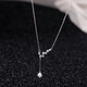 Chow Tai Fook PT950 platinum necklace women's clavicle chain 18 platinum light luxury niche Chinese Valentine's Day gift Valentine's Day gift Valentine's Day gift