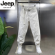JEEP SPIRIT高档春夏2025新款工装休闲裤男潮牌宽松直筒九分裤青年百搭哈伦裤 黑色 薄-款2173速干 29 90-105斤