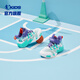 Chaussures de basket-ball pour enfants Jordan Chaussures de sport d'été pour enfants Boys Velcro Chaussures pour enfants Qimeng Blue / Fantasy Purple 32