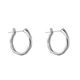 Guanpu Pavilion Fat Donglai's same style pt950 platinum earrings for women PT950 plain circle niche design platinum ear studs and ear buckles to support ears platinum rhombus earrings