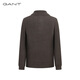 GANT/GANT 24 spring men's lapel buttoned wool blended solid color pullover sweater sweater bottoming shirt 248-Camel M