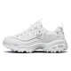 Skechers Zapatos para mujeres Otoño e Invierno 2025 Nuevos zapatos de panda de cuero espesas zapatos de papá elevados zapatos blancos sin deslizamiento de zapatillas casuales 11979-WSL 35
