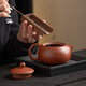 Xi Yuanji pear skin, vermilion mud and purple clay teapot tea set, practical gift for retirement birthday gifts for elders and leaders, pear skin, vermilion mud, purple sand teapot, one pot and two cups, smooth gift box