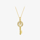 YVONLI signature series lucky key necklace women's light luxury jewelry gift birthday gift gold small size