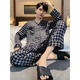 GPHF japonais Luxury Luxury Men's Pyjamas Été Ice Silk Silk à manches longues Convient pour hommes 2025 Nouveaux vêtements à domicile haut de gamme 6627 Gris Rice Dumplings L (100-125Jin [Jin est égal à 0,5 kg]))