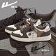 Huili Herrenschuhe Herren 2025 Frühling neuer Trend Casual Schuhe für die vielseitigen Sportschuhe von Herren -Schülern atmungsaktive Herrenschuhe Beige blau -g687c 40