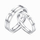 MZMZ platinum couple ring for men and women pt950 platinum fashionable knot engagement ring Chinese Valentine's Day gift for girlfriend light luxury model-love secret ring