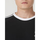 Adidas (adidas) Clover Männer Top 2025 Sommer Neue Mode dreistreifen schwarz-weiß runde Nacken lässig Langarm T-Shirt Ia4877 Black S