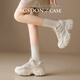 Agsdon dad shoes women's summer ins trendy wheat ears versatile shoes for women thick sole heightened sneakers 231151 fragrant style 37