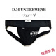 Japan imported men's underwear sports student letter low-waist sexy trendy fashion double thong cotton sexy t DM-sports students double butt-black M