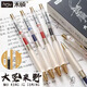 Heshuo HS-693 Dashenglaiye Question Brosse Brush Press Penter Ins Rose Gold Black Bleu rouge 0.5 Étudiant Dument à séchage rapide Soft-Holding Homework Pen avec une recharge résistante Core à grande valeur Wukong [Dasheng Transparent Black] 6 stylos