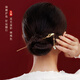 AIF Forbidden City Koi Hotan Jade Hairpin Women's Ancient Style Hairpin Step Swing Tassel Hair Accessories Valentine's Day Birthday Gift for Girlfriend Koi Hotan Jade Hairpin + Gift Box Gift Bag/Qicangfa