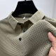 恒源祥100冰丝商场男士短袖t恤夏季休闲百搭宽松Polo衫男2025新款 白色 NZC 1098-epy M