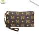 Kuqidaishu artesanía italiana estilo coreano embrague de moda billetera para mujer billetera larga billetera multifunción bolso móvil gran capacidad m letra marrón