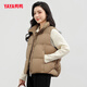 Ducky winter short stand collar down vest thickened loose warm casual fashion jacket vest for women
