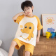 Langsha Pajamas Pajamas Summer Summer de algodón delgado de algodón delgada para algodón de algodón Niños de mediana edad y niños grandes Summer Student Suit LT695 140 Recomendado 130-140 cm/65jin [Jin es igual a 0,5 kg]