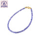 Gold tanzanite bracelet for women, East China Sea crystal, agate, jade, small sugar cubes, scattered beads, necklace, blue gemstone bracelet, bead diameter approximately 2mm - hand circumference approximately 14cm