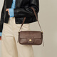 拉菲斯汀金币包新款秋冬包包棕色通勤女包斜挎包腋下包 咖