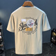 
Woodpecker Short-sleeved T-shirt Men's 2025 Summer Loose Casual Round Neck Printed Half-sleeved Base Shirt Top Men's Clothing JSW9906 Black + JSW9906 Elegant Apricot M