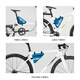 Rock Brothers Bicycle Pack Triangle Tube Pack Front Liang Bao Mountain Highway Bike Tool Kit Cycling Equipment Black Small