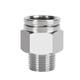 EXSN 304 stainless steel pneumatic connector PC male thread straight air pipe connector quick plug male thread connector PC10-02