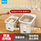 Camellia (CHAHUA) rice bucket household insect-proof and moisture-proof sealed rice storage bucket flour collection nano cylinder thickened kitchen with pulley 10Jin Jin equals 0.5kg free rice cup flip cover with pulley