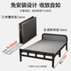 
Full Pin House (no installation) folding bed single bed nap bed nap bed marching bed hospital household accompanying hard board iron bed upgrade lead-1 meter wide 190 long double fold stable and durable