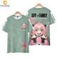 Mumu Spy Player New Style Spyfamily Ania manche courte Personnalisé T-shirt Popular Group Station indépendante Y14066 M