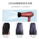 Feike hair dryer for household high-power negative ion soft wind hair care, strong wind light sound quick drying portable foldable hair dryer FH6218 (2000W negative ion hair care)