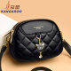 
Kangaroo leather bag women's 2025 new Korean style trendy versatile shoulder bag soft leather crossbody small round bag beige white