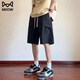 
Cat artificial shorts men's summer 2025 new ice silk cool casual straight pants men's trendy versatile five-point pants DK701 khaki M
