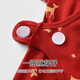Youqi's newborn big red onesie baby sleeves, baby sleeves, spring and autumn pure cotton newborn monk clothes crawling clothes, boy and girl baby underwear