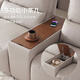 
Lezhibao LAZBOY leather sofa living room cream style simple leather size apartment electric function white dimming time 671 Earl dark brown - 3.04m - large - 3 people + several sets