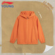 Li Ning Children's Sports Windbreaker Boys 2025 Spring and Summer New Cardigan Hooded Windbreaker Sun Protection Jacket Pumpkin Orange 67-5 150