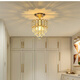 
Ancient Town Lamps Zhongshan Lamps Collection 2025 New Corridor Lighting Aisle Entrance Light European Crystal Chandelier Balcony Bedroom 9928 Gold Three-Color Light Source