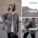 Demana light and warm winter gourd-shaped quilted cotton coat, mid-length splicing pockets, warm and comfortable women's cotton coat