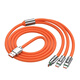 20W one-to-three data cable three-in-one fast charging data cable Type-c one-to-three data cable 1 meter 1 pack 20W fast charging-thick cable-upgraded wire core